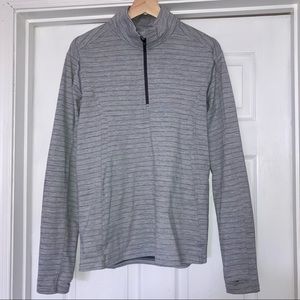 Lululemon 1/4 Zip Long Sleeve Pullover M Gray